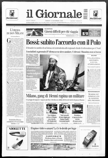 Il giornale del lunedi